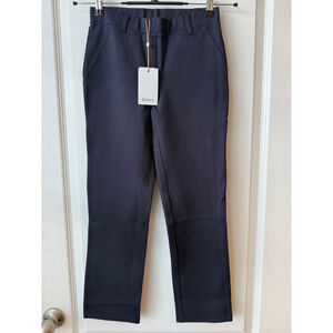 Women's Quince Navy Ultra-Stretch Ponte Straight Leg Pants XSP